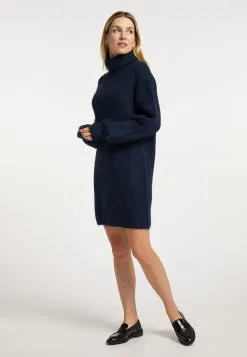 Usha Gebreide Jurken Gebreide Jurk Dames Nachtblauw -Aanbiedingen Usha Winkel f5c4ec4cabb9465084134efffeb1db69