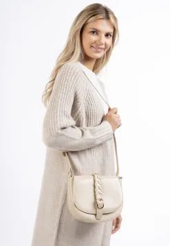 Usha Schoudertasjes Schoudertas Dames Crème -Aanbiedingen Usha Winkel f682790316ffed23967fe2f72af9139e