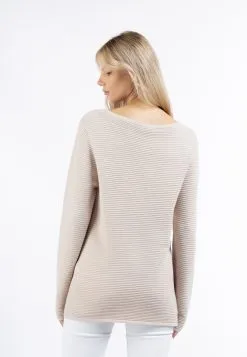 Basic Truien Trui Dames Crème -Aanbiedingen Usha Winkel fc2c26528a178d61a7e53f1d4e92423f