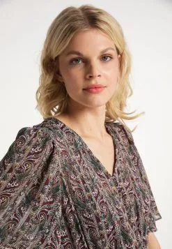 Zomerjurken Zomerjurk Dames Donkerrood -Aanbiedingen Usha Winkel fd568f0e66b124a92a71952dd6183c30