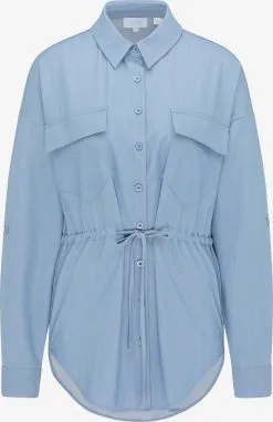 Lange Blouses Blouse Dames Lichtblauw