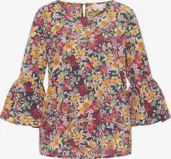 Usha Blouses Met Korte Mouw Blouse Dames Donkergroen