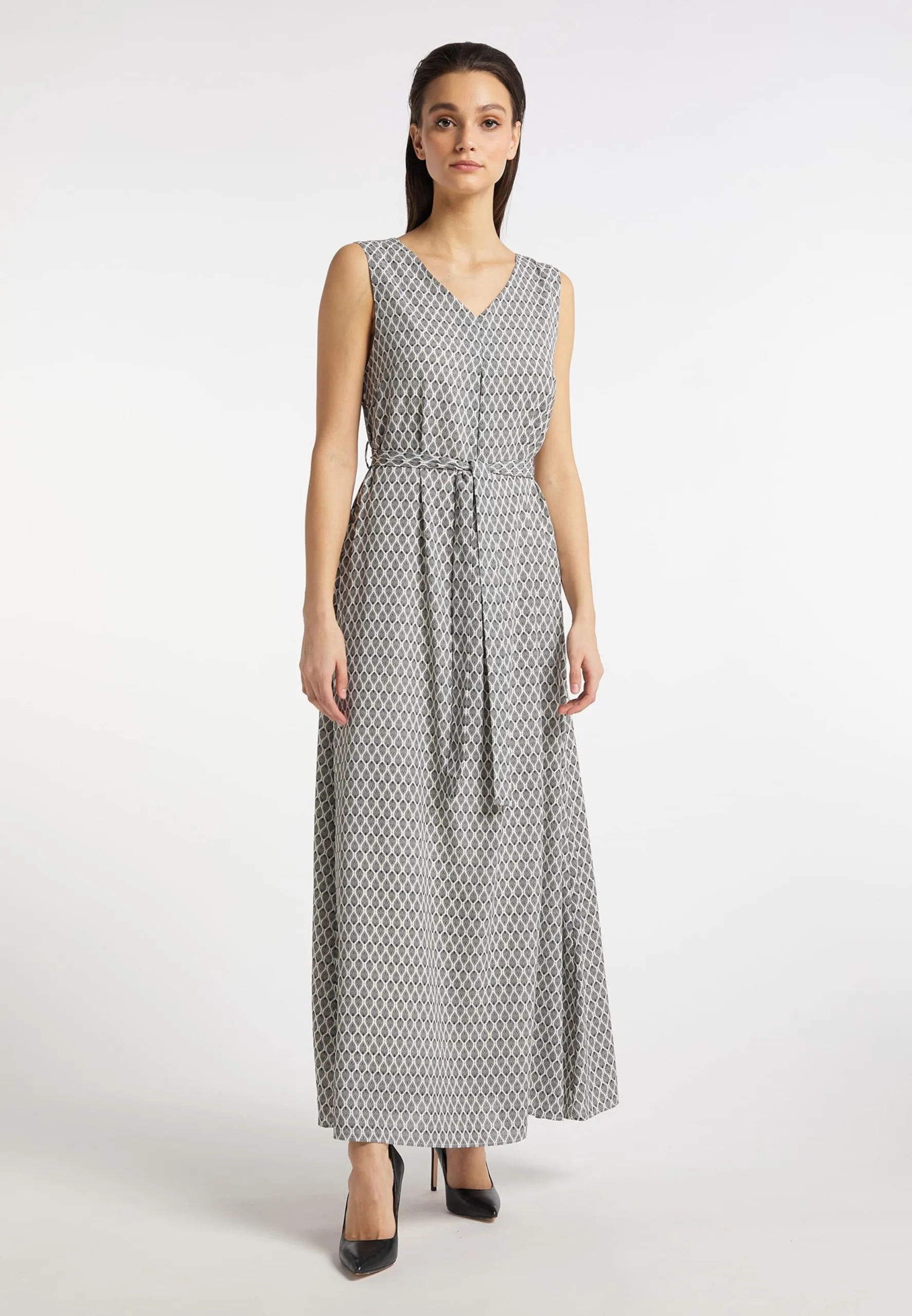 Maxi Jurken Jurk Dames Wolwit 4 Maxi Jurken Jurk Dames Wolwit - Afbeelding 2