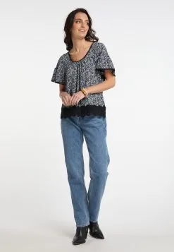 Kanten Blouses Blouse Dames Zwart -Aanbiedingen Usha Winkel fff705fc88a8c50eb1c88d19d6044097